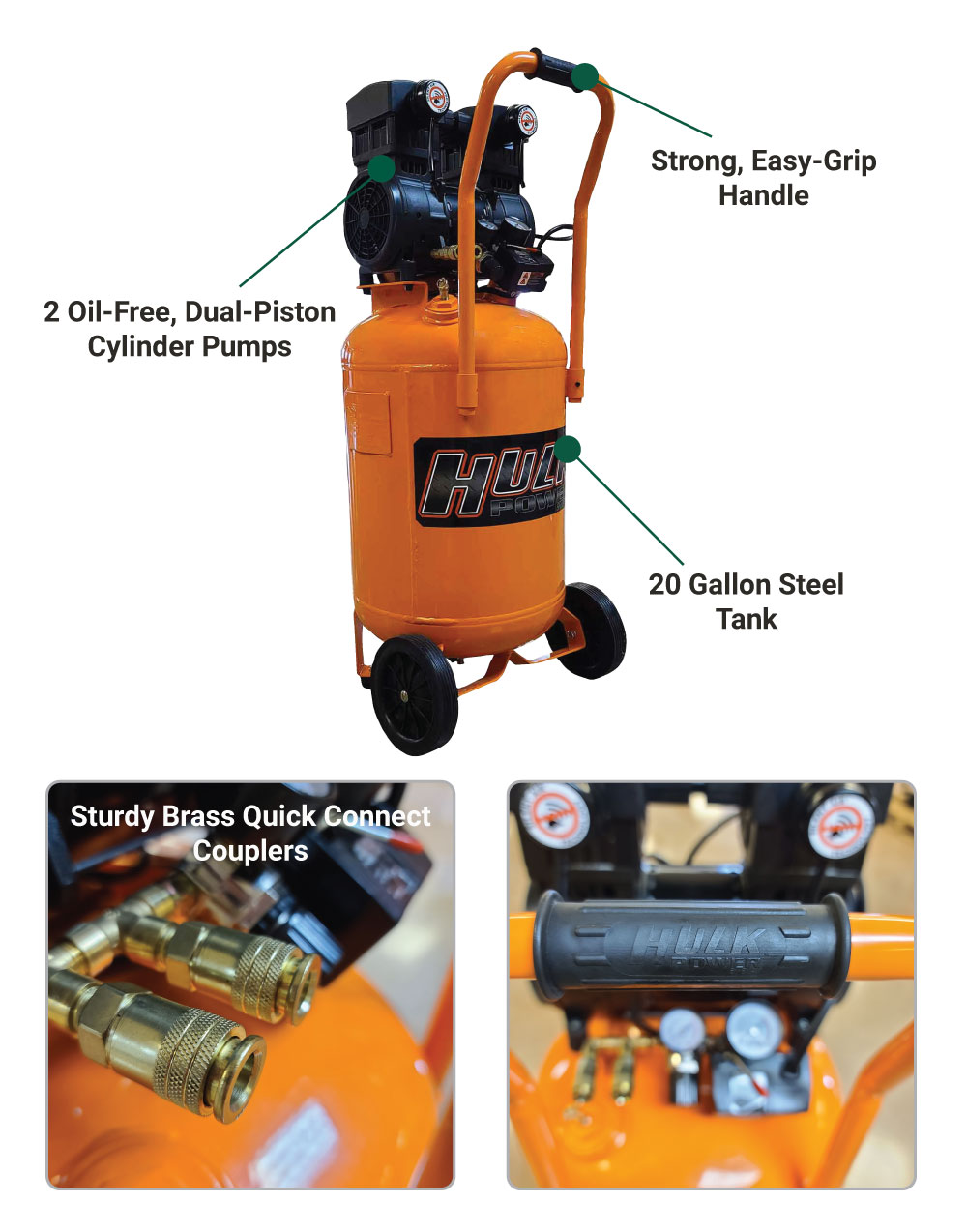 Hulk air compressor 20 gallon discount