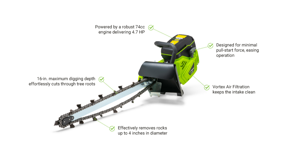 MiniTrencher Mini Trenchers | GR416.MIN @ Great Northern Equipment