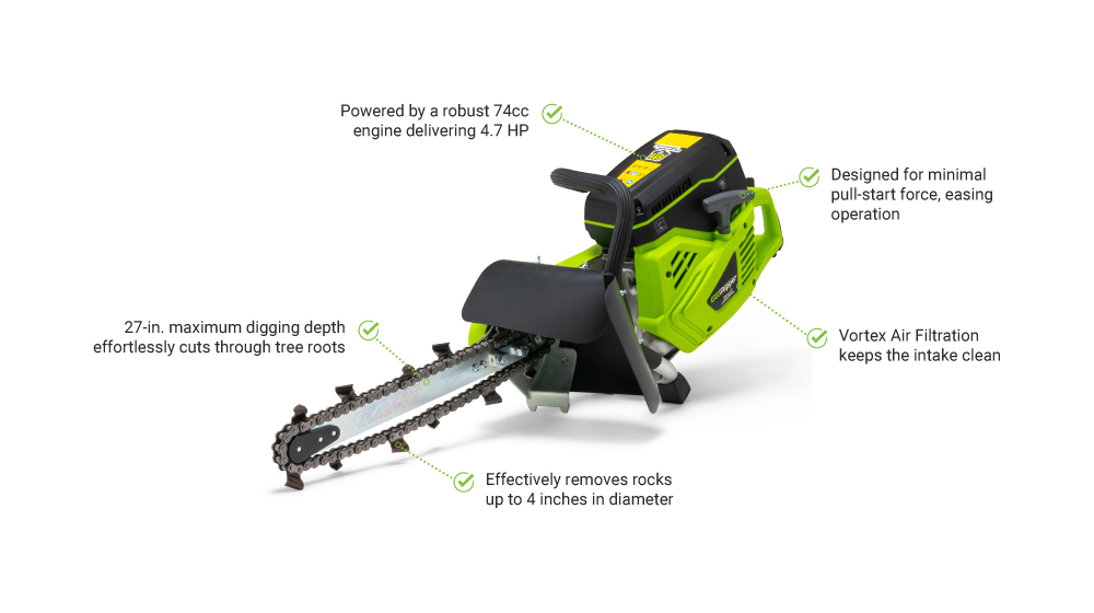 MiniTrencher Mini Trenchers | GR727.MIN @ Great Northern Equipment