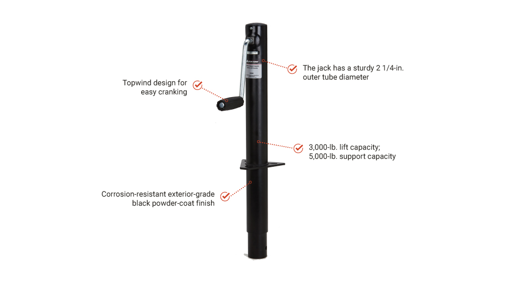 Ultra-Tow Sidewind A-Frame Jack | 3000-lb. Lift Cap | 44068