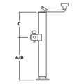 Picture of Ultra-Tow Topwind Square Tube-Mount Jack | 5000-Lb. Lift Cap