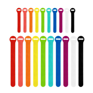 Picture of Wrap-It | Self Gripping Cable Ties | 10 Pieces Of 4-In. And 10-Pieces of 8-In. | Assorted Color