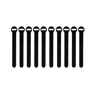 Picture of Wrap-It Self Gripping Cable Ties | Black | 5-In. X 1/2-In. | 6 Packs of 8
