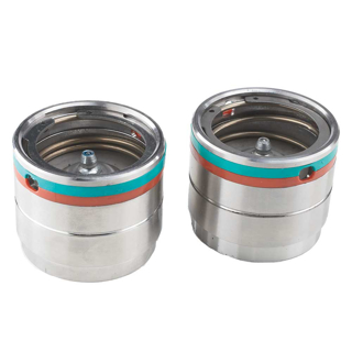 Picture of Ultra-Tow Hi-Perf Trailer Bearing Protectors | Pair | Fits 1.98-In. Hubs | Stainless Steel