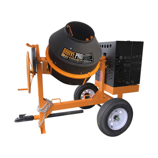 Picture of Brave Concrete Mixer | 9 Cu. Ft. Poly Drum | Honda GX270