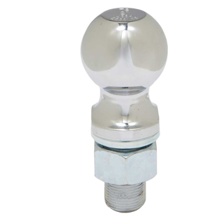 Picture of Ultra-Tow Chrome Hitch Ball 2-In. Ball | 1-In. Dia. X 2-1/8-In. L Shank | 5000-Lb. Cap