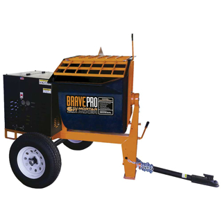 Picture of Brave Mortar Mixer | 6 Cu. Ft. Poly Drum | Honda GX240