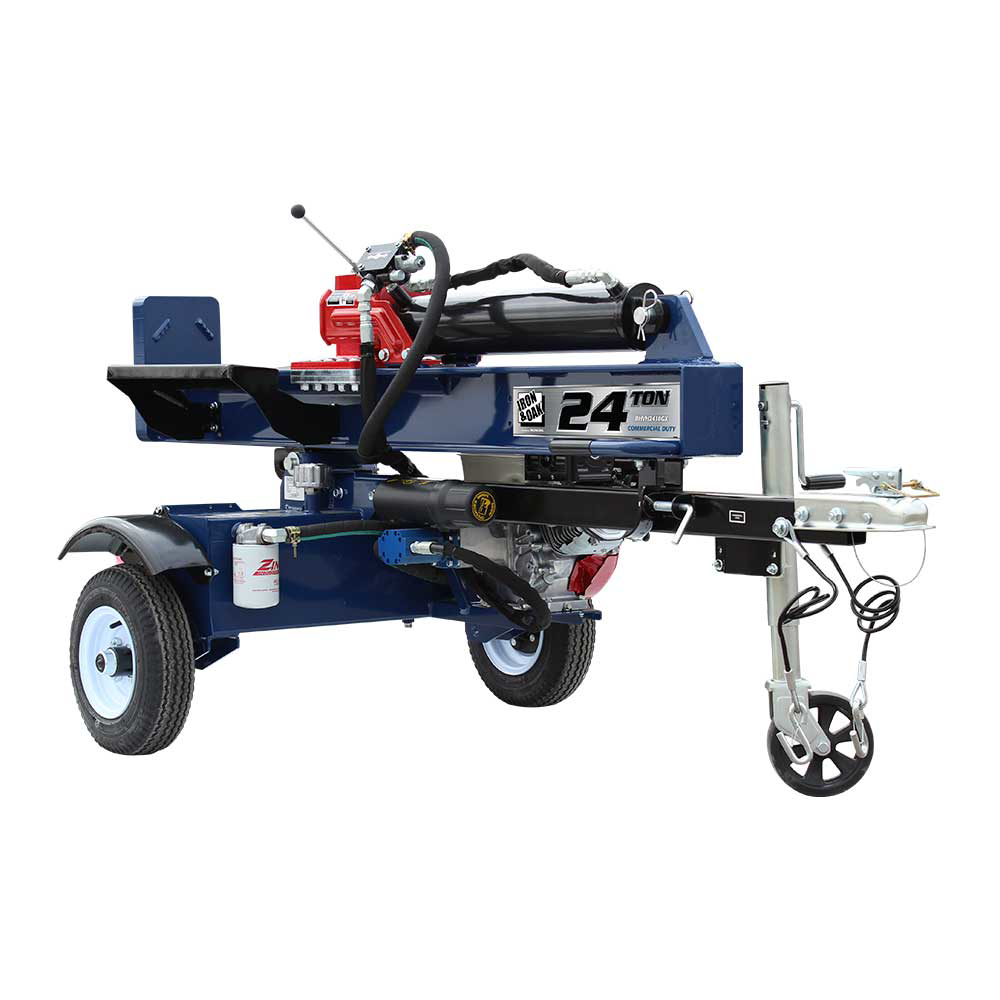 Iron & Oak Log Splitter | 24 Ton | Horizontal/Vertical