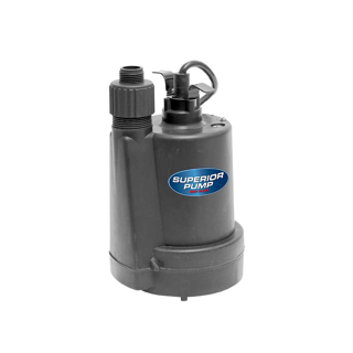 Picture of Superior Utility Pump | 1/4 HP | Thermoplastic | 1-1/4-In. NPT | 1800 GPH