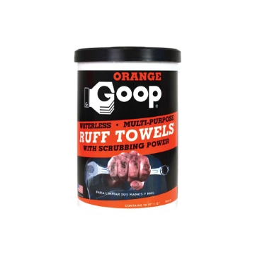 Show details for Orange Goop | 72 Count Ruff Towel | Case Of 6 Picture of Orange Goop | 72 Count Ruff Towel | Case Of 6