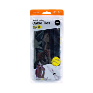 Picture of Wrap-It Self Gripping Cable Ties | 8-In. X 3/4-In. | 6 Packs of 10