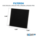 Picture of Ecor Pro Filter Three Pack | Compatible with: DH25XX, DH35XX, EPD150, EPD200