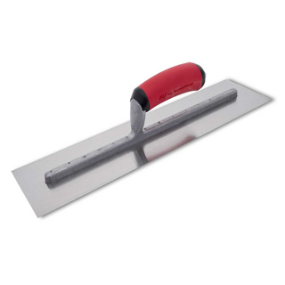 Picture of MARSHALLTOWN® QLT Finishing Trowel | Carbon Steel Blade Material | Riveted Blade Mounting | 16 in. L x 4 in. W | Soft Grip Handle
