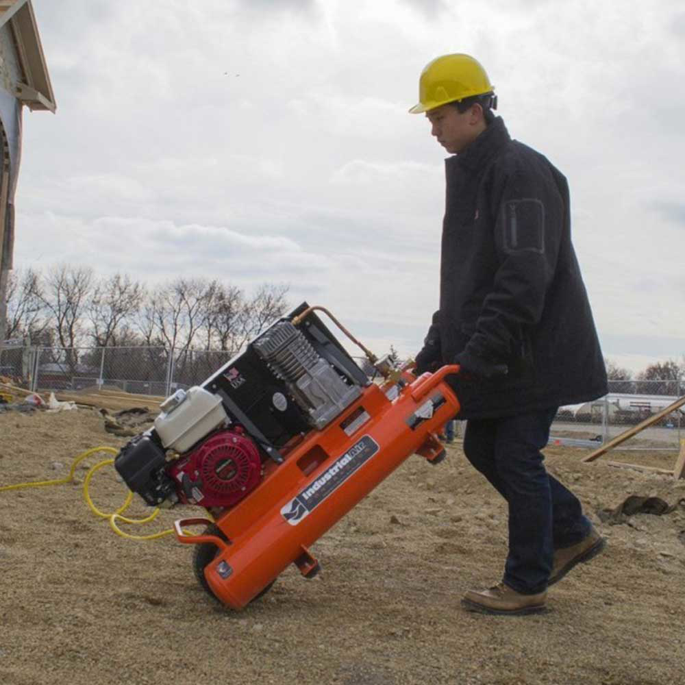 Industrial Air Compressor | Wheelbarrow | 8 Gallon | 9.9 CFM@90