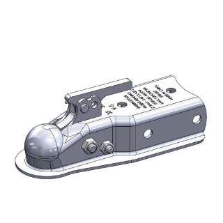 Picture of Ultra-Tow XTP Auto-Locking Trailer Coupler | 3500-Lb. Cap | Fits 2-In. Ball | 2-In.W Channel