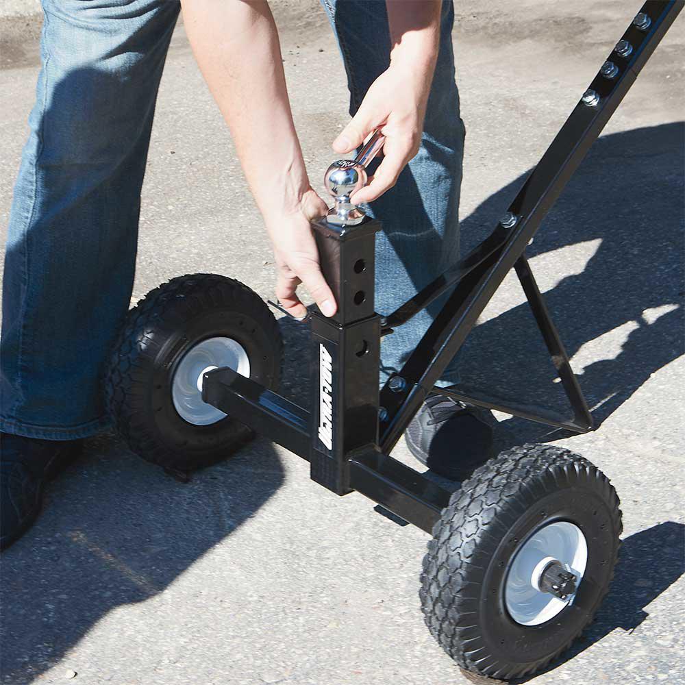 thumbnail image 2 of 600 Lbs Trailer Dolly – Height Adjustable 16-24 Inch, 1-7/8 Hitch Ball, Solid Rubber Tires, Powder Coated Frame 2 of 3