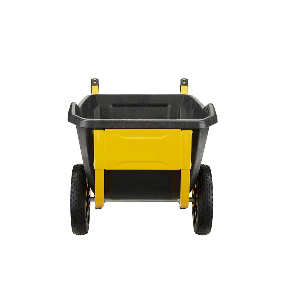 Gorilla Carts Yard Cart | Polyethylene Bed | 7 Cu. Ft