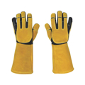 Picture of Klutch Cut Resist Cowhide Mig Weld Glove XL Pair Gold/Black