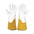 Picture of Klutch Cut Resist Cowhide Tig Weld Glove | L Pair Gold/White