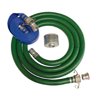 Picture of Brave 4-In. Hose Kit | 20-Ft. Suction Hose | 50-Ft. Discharge Hose | Quick Connect
