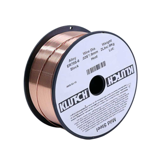 Picture of Klutch ER70S-6 Carbon Steel Welding Wire 2-Ib Spool, Size 0.035-In.