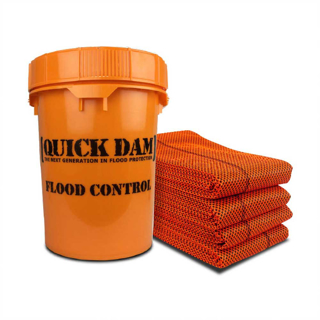 Picture of Quick Dam Water Barriers - 10-Ft. Hi-Vis | Box of 10