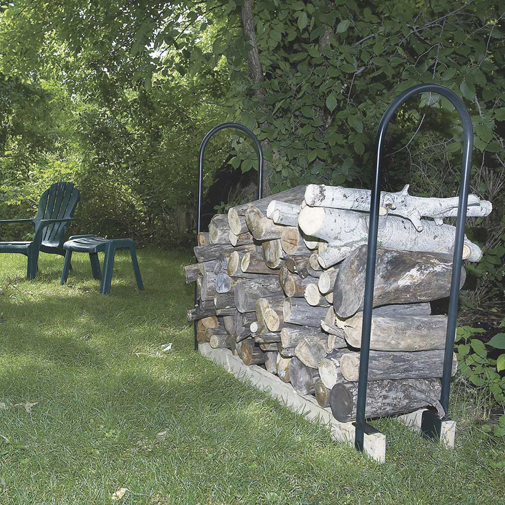 Ironton steel firewood rack deals