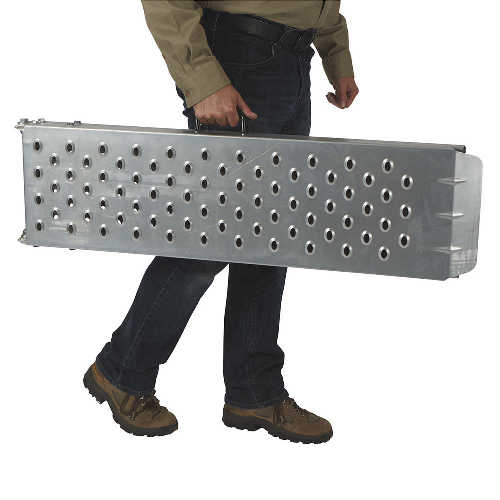 Ironton Folding Galvanized Steel Loading Ramp | 700-Lb. Capacity | 80 ...