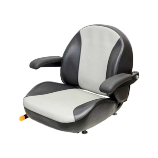 Picture of Uni Pro | KM 1110 Seat Assembly | Ferris Mower | Black/Silver Vinyl