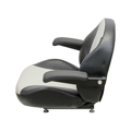 Picture of Uni Pro | KM 1110 Seat Assembly | Ferris Mower | Black/Silver Vinyl