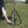 Picture of DISCONTINUED:Strongway Tripod Sprinkler with Round Base | 3/4-In. Brass Sprinkler Head | 2 Nozzles