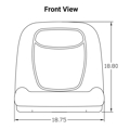 Picture of Uni Pro | KM 125 Bucket Seat | Gray Vinyl