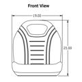 Picture of Uni Pro | KM 129 Bucket Seat with Hinge | John Deere | Yellow Vinyl