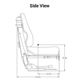 Picture of Uni Pro | KM 117 Utility Suspension Seat | Yellow Vinyl