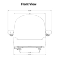 Picture of Uni Pro | KM 1110 Seat Assembly | Ferris Mower | Black/Silver Vinyl