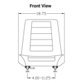 Picture of Uni Pro | KM 122 Seat Assembly | Black Vinyl