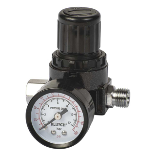Picture of Klutch | Locking Air Pressure Gauge with Regulator | 180 PSI