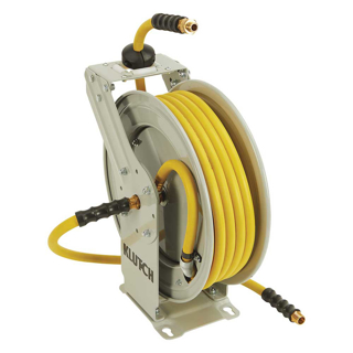 Picture of Klutch Auto Rewind Air Hose Reel with Oil Resistant Rubber Hose | 1/2-In. X 50-Ft.