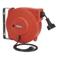 Picture of DISCONTINUED:Ironton Retractable Extension Cord Reel | 33-Ft. | 16/3, Triple Tap