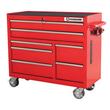 Show details for Strongway 42-In. 7-Drawer Rolling Tool Cabinet | Red Picture of Strongway 42-In. 7-Drawer Rolling Tool Cabinet | Red