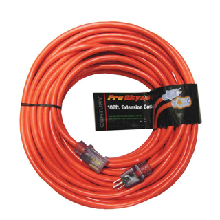 Picture of Pro Style Lighted Extension Cord Orange | 12/3 100-Ft. SJTW