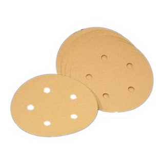 Picture of Virginia Abrasives 100 Grit Discs | 5-In. 5H Prem Gold H and L Alo Paper | Box of 50