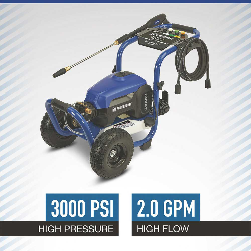 Powerhorse Pressure Washer | 3000 PSI | 2.0 Gpm | Electric