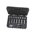 Picture of Klutch Drive Socket Set | 3/8-In. Drive | 18-Pc SAE