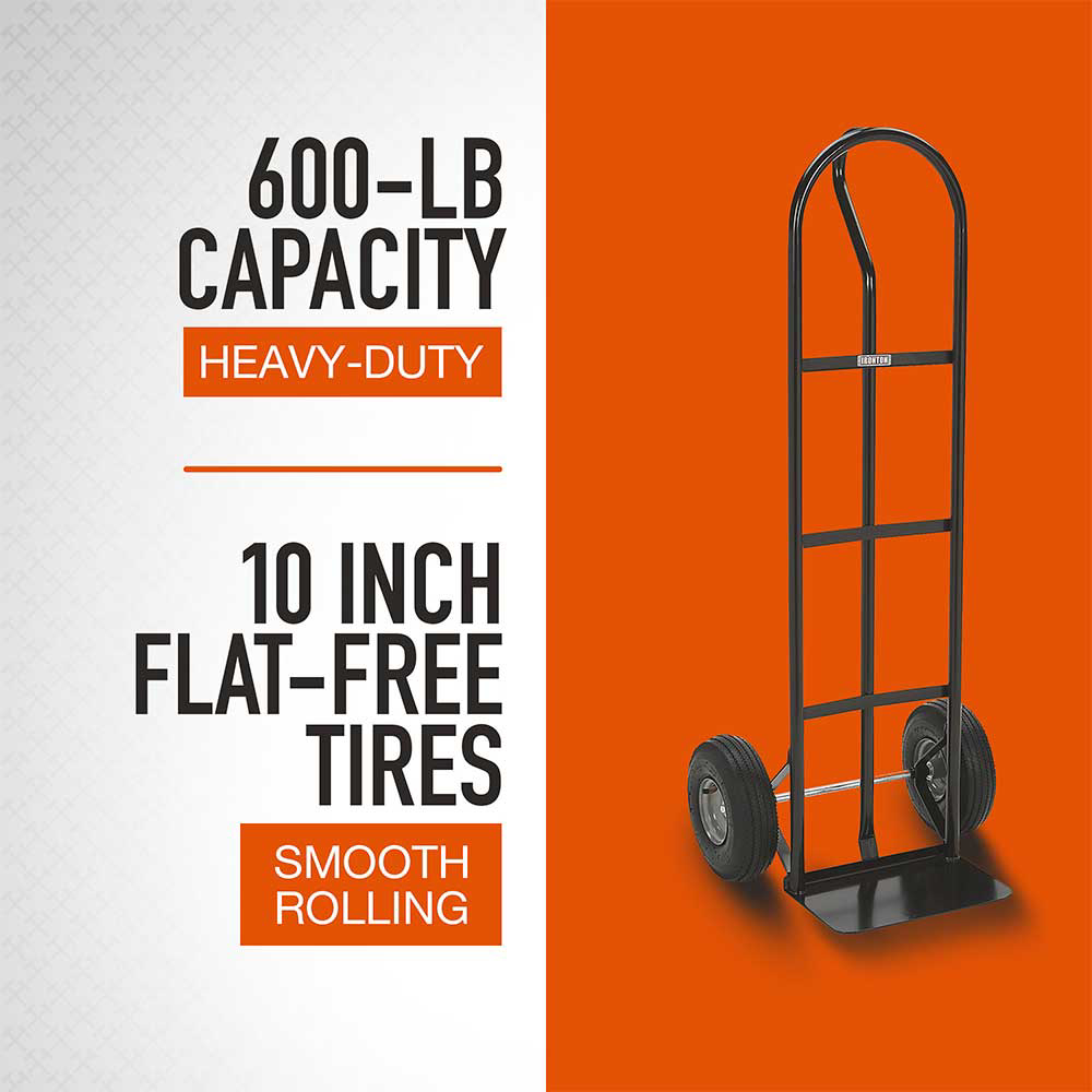 Ironton Steel Pneumatic Hand Truck | 600 Lb. Capacity