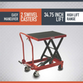 Picture of Ironton Hydraulic Table Cart | 1,000-Lb. Capacity | 34 3/4-In. Lift