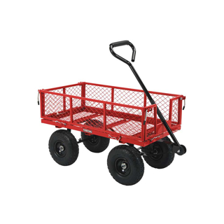 Picture of Ironton Steel Garden Cart | 400-Lb. Capacity | 38 In. L x 18-1/2 In. W x 21 In. H | 10-In. Pneumatic Tires