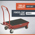 Picture of Ironton Hydraulic Table Cart | 1,000-Lb. Capacity | 34 3/4-In. Lift