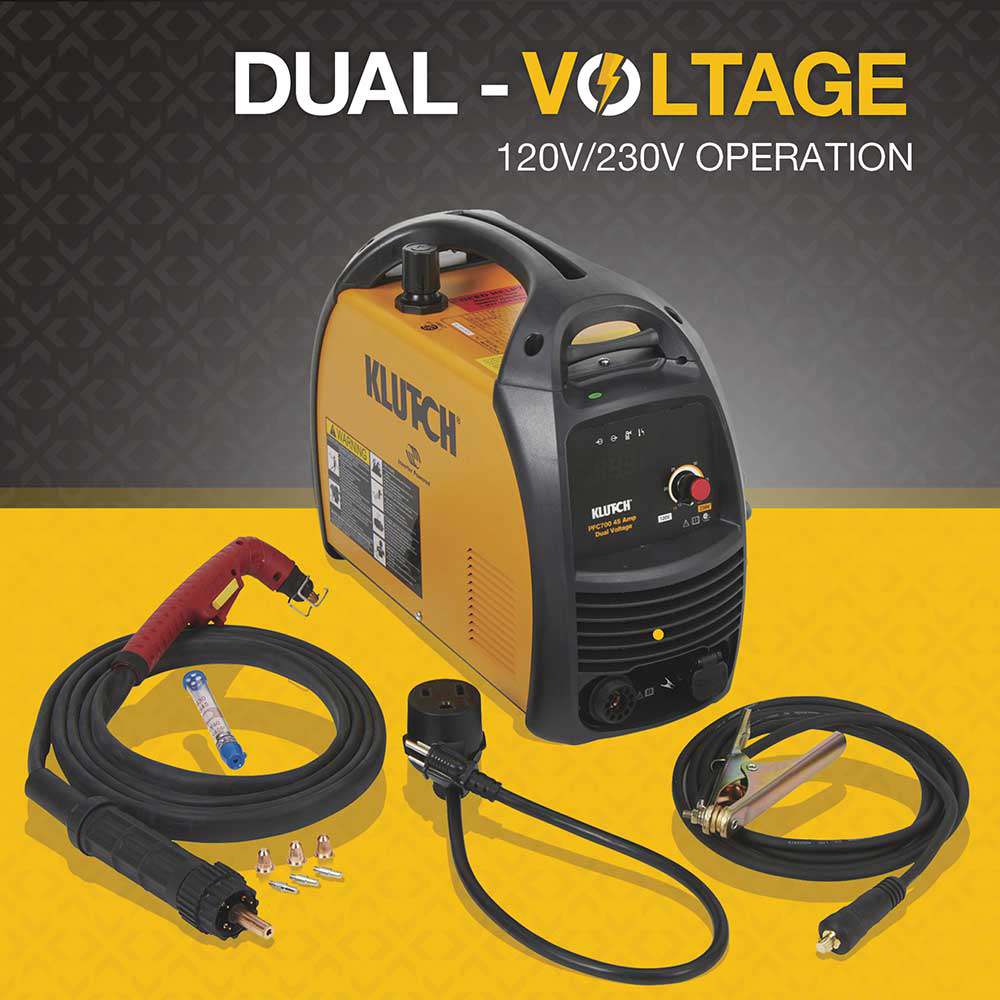 Klutch PFC700 DualVoltage Plasma Cutter 120V/230V 45 Amp 96580