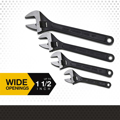 Picture of Klutch Adjustable Wrench Set | 4-Pcs